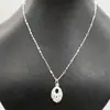 Collar de aleación imitación plata 925 para mujer collar con colgante de plata puesto del mercado estilo étnico suministro de joyería de plata