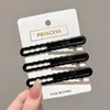 Presilhas de cabelo de alta qualidade estilo coreano em cores dopamina para mulheres, presilhas de bico de pato doces para franja, acessórios de cabelo
