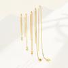 Alambre para Pendientes de Plata de Ley 925 Montura Vacía Accesorios Hechos a Mano para DIY Alambre para Pendientes Versátil Simple Montura de Plata Estilo Cadena de Caja Pendientes para Mujer