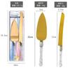 Exquisitos suministros para bodas, accesorios para bodas, cuchillo de acero inoxidable para pastel, pala para pizza, cuchillo para pan, pala para pastel, pala para pizza