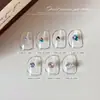 Pedrería Imitación Color Caramelo para Uñas de Corte 33, Pedrería Redonda Súper Brillante con Base Puntiaguda, Pedrería Apilada para Uñas DIY, Decoraciones de Pedrería para Uñas Estilo Ins