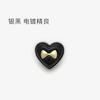 All-Match Branco Double-Pair Love Bow Metal Button Sweater Heart-Shaped Decorative Button Coat Jacket Peach Button