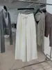 Recomendación PrincipalYuran 26 Nuevo Estilo Otoño Temprano Pantalones de Aire de Pierna Ancha Plisados Estilo Old Money Lavado con Enzimas Tencel Lino
