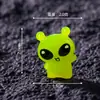 Resina transfronteiriça novo produto: figuras de alienígenas fofas, decorações DIY, acessórios para pendurar, mini acessórios, pequenos enfeites