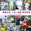 Esculturas de Fibra de Vidro que Escalam Paredes, Decoração Externa de Lojas, Bonecos de Personagens de IP, Esculturas de Desenho Animado Personalizadas em Fibra de Vidro