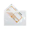 Bolsa de plástico transparente trasera 170260 lista de empaque logística factura exprés guía aérea bolsa autosellante bolsa de lista de empaque al por mayor