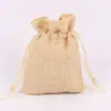 Bolsa Pequena de Algodão e Linho Armazenamento de Mahjong Ponto de Grão Vazio de Linho Grande Presente de Natal Bolsa de Linho Impressão Cereais para Mudança