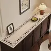 Tapete de mesa estilo vintage para aparador, protetor de bancada de armário de TV, toalha de mesa de entrada estilo retrô de luxo leve para sapateira