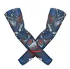 Mangas de braço de proteção solar de verão para motocicleta Harley para ciclismo, caminhada ao ar livre, proteção de tatuagem, mangas de braço de seda gelada esportivas de pesca unissex