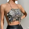 AYJ2026 Ropa Interior de Verano Amazon Nueva Ajustada Sin Espalda Europea y Americana Lentejuelas Sexy Camisola Y20471
