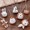 Ropa para Niños Color Nuevo Otoño Temprano Mori Girl Cadena Marrón Tela Linda Oso Animal Cadena Accesorios para Adultos