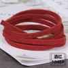 Veludo Coreano 4mm de largura Atacado de joias Acessórios para rede de apanhador de sonhos DIY Corda de camurça de veludo coreano Corda de couro