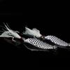 Isca Metalica Qianlang Sanguessuga Lantejoula 10/15/20g Boca Aberta Giratória Especial para Matar Robalo Isca Artificial Pesca Boca Aberta