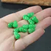 Calabaza verde seca de jade cuentas sueltas hierro Longsheng DIY accesorios de jade pulsera semiacabada collar cuentas sueltas fábrica venta al por mayor
