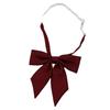 Collar de flor versátil estilo japonés flor de cuello con lazo de mango pequeño y largo estilo universitario traje de marinero accesorios de uniforme de estudiante flor de cuello de color sólido