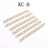 Nuevos accesorios de joyería DIY para hormigas, material para hacer pulseras, hebillas, collares, ajuste de cadena de cola, cadena de extensión chapada en oro y cobre