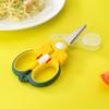 Suplemento Alimenticio Infantil Tijeras para Comida con Cierre Bebé Tijeras para Comida de Bebé Comer Llevar Caja de Almacenamiento Portátil Tijeras