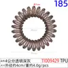Anillo para el cabello tipo línea telefónica negro tamaño grande y mediano pequeño cuerda para el cabello de mujer banda elástica anillo para el cabello llavero pulsera marca accesorios semiacabados