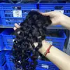 Peluca Personalizada de Cabello Humano Completo Cierre de Encaje Suizo Bloque de Cabello Humano 4*4 Cortina de Cabello Reemplazo