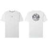 Comercio Exterior Transfronterizo Piedra Piedra Verano Nuevo Estilo Pareja Hombres y Mujeres Casual Clásico Brújula Estampado de Espuma Camiseta de Manga Corta