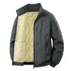 2388 Talla Grande Ropa Exterior de Invierno de Cachemira y Algodón 6788 Juvenil Holgada 922 Cuello Alto Acolchada de Forro Polar de Algodón