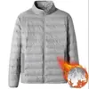Chaqueta acolchada de algodón ligero anti-temporada para hombre, ultra delgada, ligera, fina, talla grande, para hombre gordo, nueva