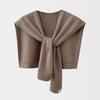 Cor sólida pequeno xale das mulheres primavera e outono colete exterior estilo coreano versátil ins na moda East Gate Internet celebridade cachecol de lã de malha