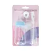 Conjunto de Mamadeira de Silicone para Pet com Quatro Peças Anti-Engasgo Mamadeira Dedicada para Gatinhos e Filhotes com Marcas de Graduação Alimentador para Filhotes e Gatos