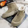 Botas de Neve Nordeste Masculinas Inverno 2024 Novas Acolchoadas com Pelúcia Espessura Quente Impermeáveis para Exterior Botas de Algodão Down