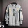 Sudadera estampada de otoño e invierno para hombre 2022 primavera y otoño estilo coreano nueva cuello redondo holgada top tendencia estilo Hong Kong