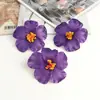 Pasador de Flor de Hibisco Artificial Transfronterizo Accesorio para el Cabello 10 cm Flor Falsa Pe Pinza para el Cabello Decoración de Boda Flores Materiales DIY