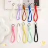 Lanyard Multicolor para Teléfono Móvil Cuerda Corta Anti-Pérdida para Muñeca Cuerda de Algodón Tejida a Mano Accesorios de Joyería DIY Colgante para Llavero