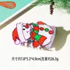 Pinza de Garra de Muñeco de Nieve Navideño Pinza de Tiburón Versátil Pasador de Pelo Hombre de Jengibre Cruzada Navideña Accesorio para el Cabello de Importación Pinza de Garra Grande de Galleta Celebridad de Internet