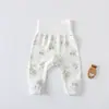 Pantalones de Puro Algodón de Cintura Alta para Protección de Vientre para Hombres y Mujeres, Ropa Interior Larga Ajustada de Primavera y Otoño, Pantalones para Recién Nacidos, Pantalones de Capa Base, Pantalones de Glúteos Clase A