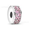 Bola de lama grande buraco liga de zinco rosa com pingente de contas de strass pulseira faça você mesmo. O colar. Corda trançada