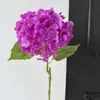 Flores de hortensia artificiales realistas estilo coreano con un toque de alta gama, flores artificiales realistas para decoración del hogar y la sala de estar, flores artificiales de calidad de exportación