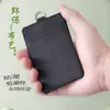 Porta Credencial de Tela de Poliéster Cubierta Protectora Ranura para Tres Tarjetas Insignia de Identificación de Trabajo Insignia de Trabajo Correa Porta Tarjeta de Comedor Estudiantil