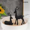 Nuevos Adornos de Papá Noel y Muñeco de Nieve Decoraciones para el Hogar Transfronterizas Regalos de Navidad Manualidades de Resina Venta al por Mayor