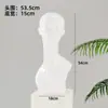 Maniquí Cabezal para Peluca Pantalla Sombrero Bufanda Tocados Gafas Cabeza Femenina Rasgos Faciales Arte Galvanizado Modelo de Cabeza Cabeza Falsa Masculino