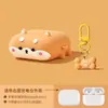 Capa personalizada para fones de ouvido Shiba Inu adequada para AirPods Pro 3ª geração, capa protetora Bluetooth Apple Pods 4, design de animal fofo