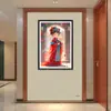 [Algodón Importado] Mona Lisa Punto de Cruz Real Pasador Flor Novia Sencillo y Hermoso Estilo Chino Hilo Decorativo Bordado