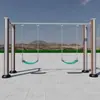 Outdoor Plastic Wood Fitness Equipment Set Idosos Esportes Comunidade Parque ao ar livre Praça Fitness Caminho Walking Machine