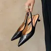 Primer Encuentro con el Estilo Minimalista, Sandalias Elegantes y Profesionales Sexys de Punta Cerrada con Tacón Medio y Tacones Finos para Mujer