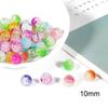 Cuentas de burbujas acrílicas con degradado de hielo triturado, cuentas de diamante, accesorios de joyería colgantes hechos a mano