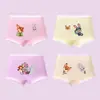 Calzones de algodón puro para niñas, transpirables, con diseño de caricaturas, tipo triángulo, para niñas jóvenes y mayores