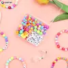 Kit de Materiales de Cuentas Acrílicas de 4 Compartimentos para Pulseras y Collares Hechos a Mano, Set de Cuentas Sueltas y Accesorios, Amazon Transfronterizo