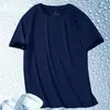 Camisa de Manga Corta de Malla Helada de Secado Rápido para Hombre Verano Nueva Transpirable para Correr Deportes Hombres Manga Media Ropa de Hombre