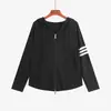Cárdigan de punto con capucha reductor de edad talla grande estilo otoño 2026 talla grande estilo universitario ropa exterior casual top para mujer 25233