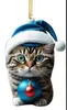 Serie de Gatitos Nuevos Transfronterizos Colgantes Navideños Colgantes Navideños Decoraciones para Fiestas Colgantes para Mochilas Colgantes para Coche