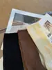 Calcetines de algodón gruesos de punto grueso, estilo japonés de moda, personalizados, semitransparentes, color negro y blanco, café, hasta la mitad de la pantorrilla, calcetines para mujer de celebridad de internet, calcetines de moda para mujer, calcetines de algodón para mujer